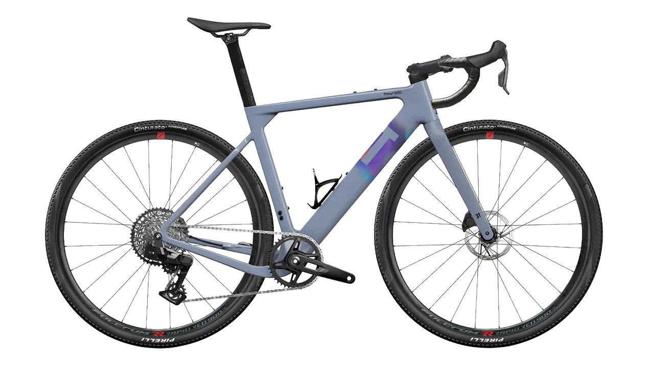 3T Primo2 WPNT Rival XPLR AXS 1x13 Gravelbike in fumo Grau mit Disc-Bremsen, 1x13 Antrieb und Rennlenker