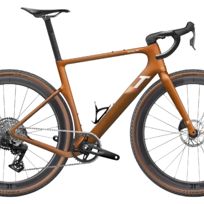 3T Racemax WPNT Gravelbike in bronzefarben mit SRAM Rival XPLR AXS 1x13, Discus 40|30 Laufrädern und Scheibenbremsen