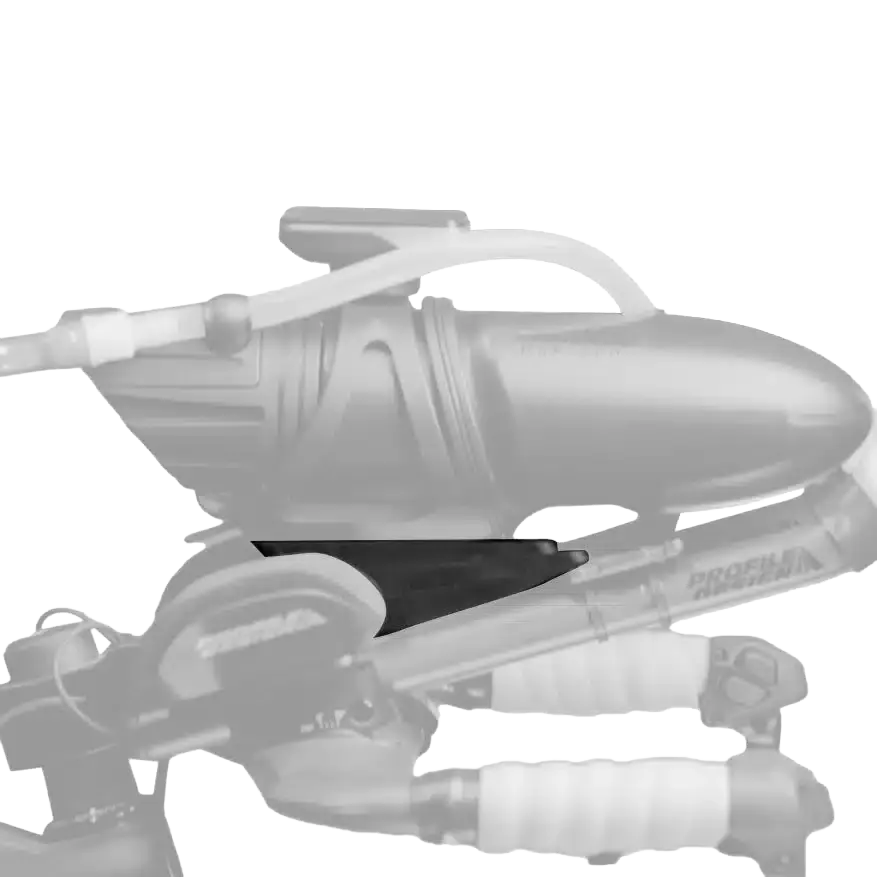 Profile Design HSF Wedge Satteltasche in Ghost-Optik an Aero-Lenker, kompakte Trinkflaschenhalterung Zubehör